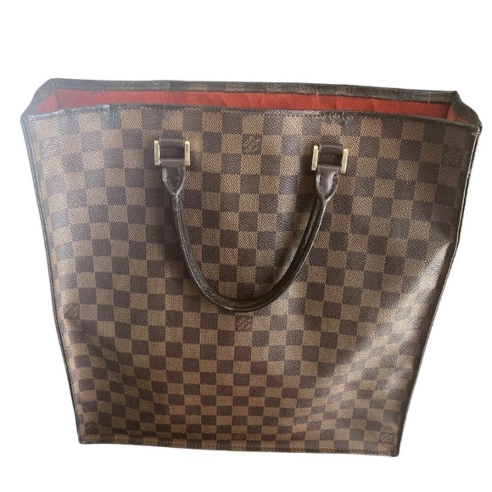Louis Vuitton Damier Ebene Plat Sac Women Tote